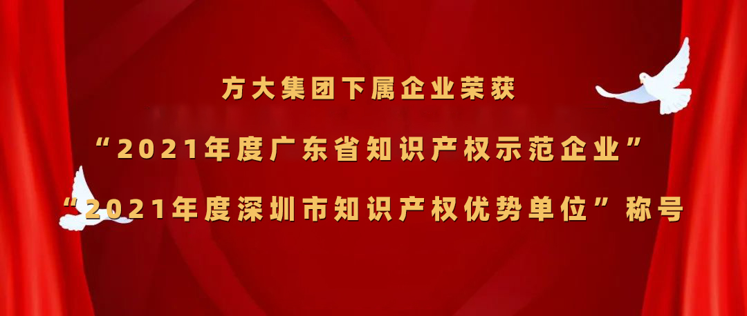 亚美国际集团下属企业荣获“2021年度广东省知识产权示范企业”、“2021年度深圳市知识产权优势单位”称号