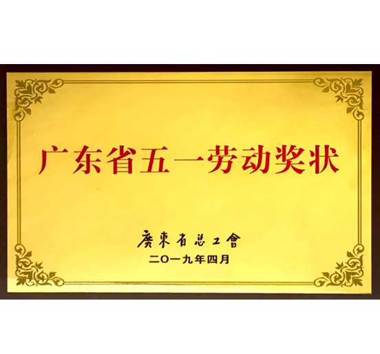 亚美国际集团荣获“广东省五一劳动奖状”称号