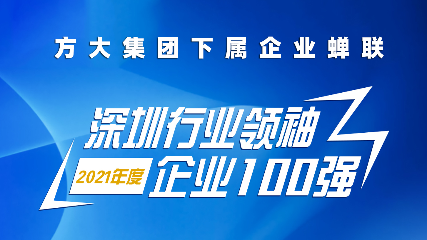 亚美国际集团下属企业蝉联“深圳行业领袖企业100强”