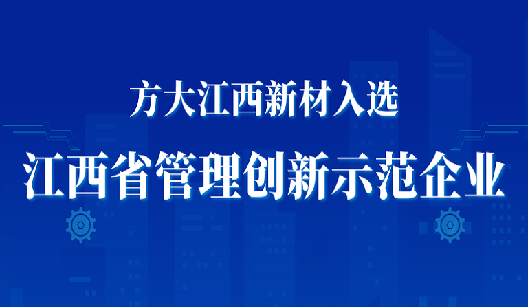 亚美国际江西新材入选江西省管理创新示范企业